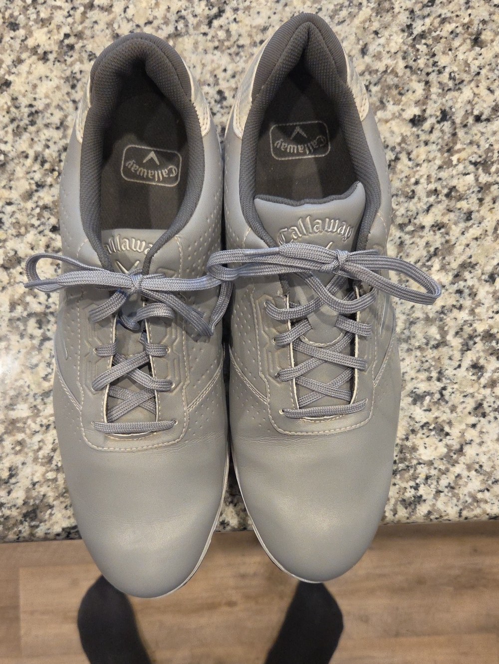Callaway Men's Light Gray Athletic Golf Shoes